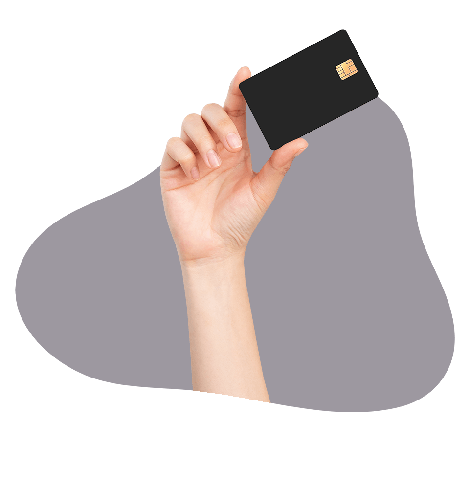 close up of creditcard within frame