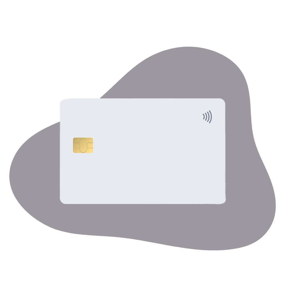 credit card image within frame